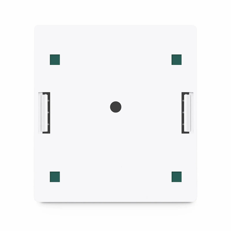 FyberOptix Cat6 RJ45 Shielded Surface Mount Box, 2 Ports, White