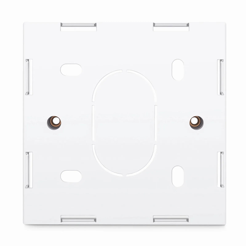 FyberOptix British-Style Single Gang Back Box, White, 3.39''x3.39''