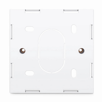 FyberOptix British-Style Single Gang Back Box, White, 3.39''x3.39''