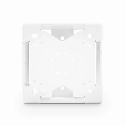 FyberOptix French-style Single Gang Back Box, White, 3.38" x 3.38"