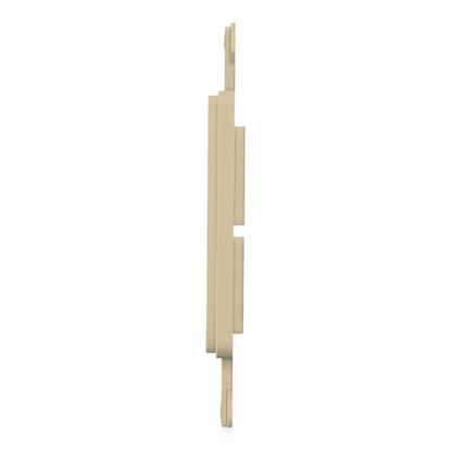 FyberOptix SyncEaseFFSystem Faceplate Frame Keystone Insert, 2 Ports, Ivory, 4.09'' x 1.4''