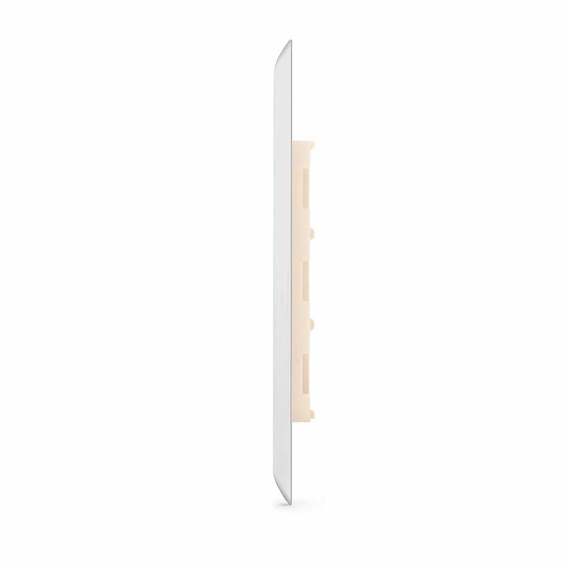 FyberOptix SyncEase Stainless Steel One Port Keystone Single Gang Wall Plate