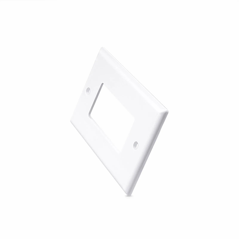 FyberOptix Single Gang Faceplate Frame, White, 4.87'' x 2.95''