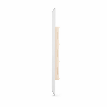 FyberOptix SyncEase Stainless Steel One Port Keystone Single Gang Wall Plate