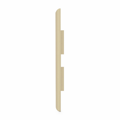 FyberOptix SyncEase Single Gang Two Port Keystone Faceplate, Label Pockets, Ivory