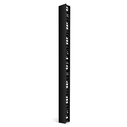 FyberOptix Vertical Single Sided Cable Manager, 45RU, Bend Radius Finger, 4.9 in. Wide
