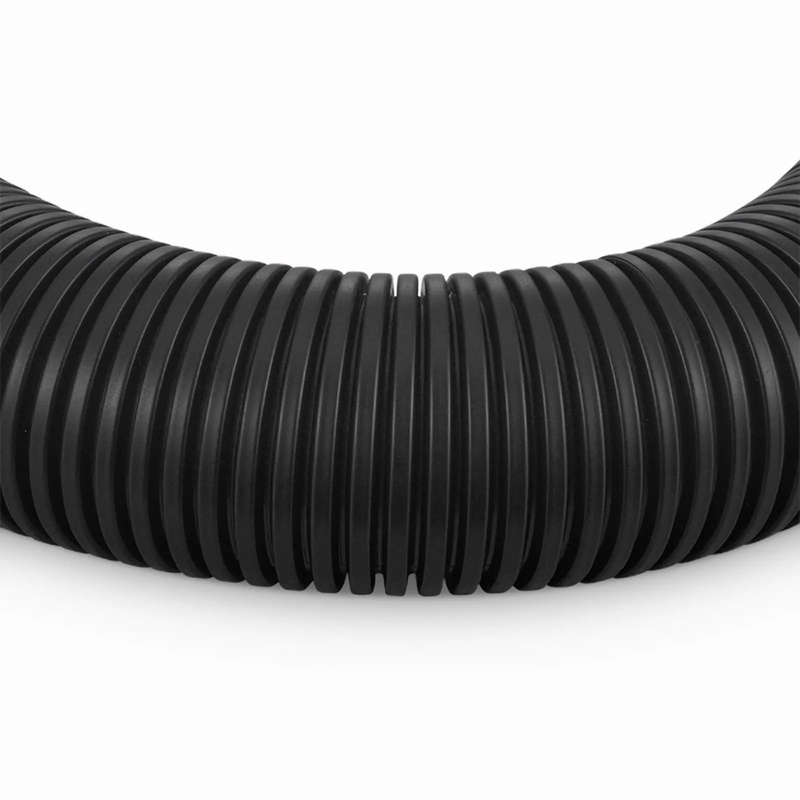 FyberOptix 25m (82ft) Black Flame Retardant Polypropylene Convoluted Tubing, 36mm Inside Diameter