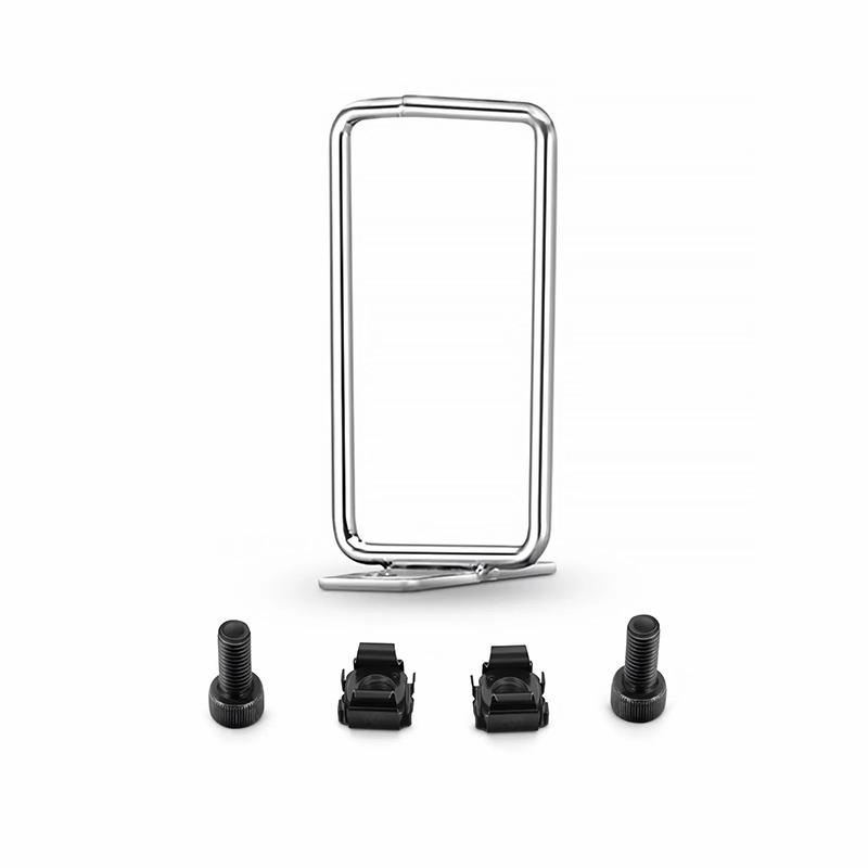 FyberOptix 1U 1.6'' Single D-ring Vertical Cable Manager with M6 Model Screws and Nuts