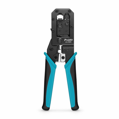 FyberOptix Pro'sKitA® All-in-one Modular Tool, Wire Stripper Cutter Crimper for 6P/8P Modular Plugs with Safety Baffle