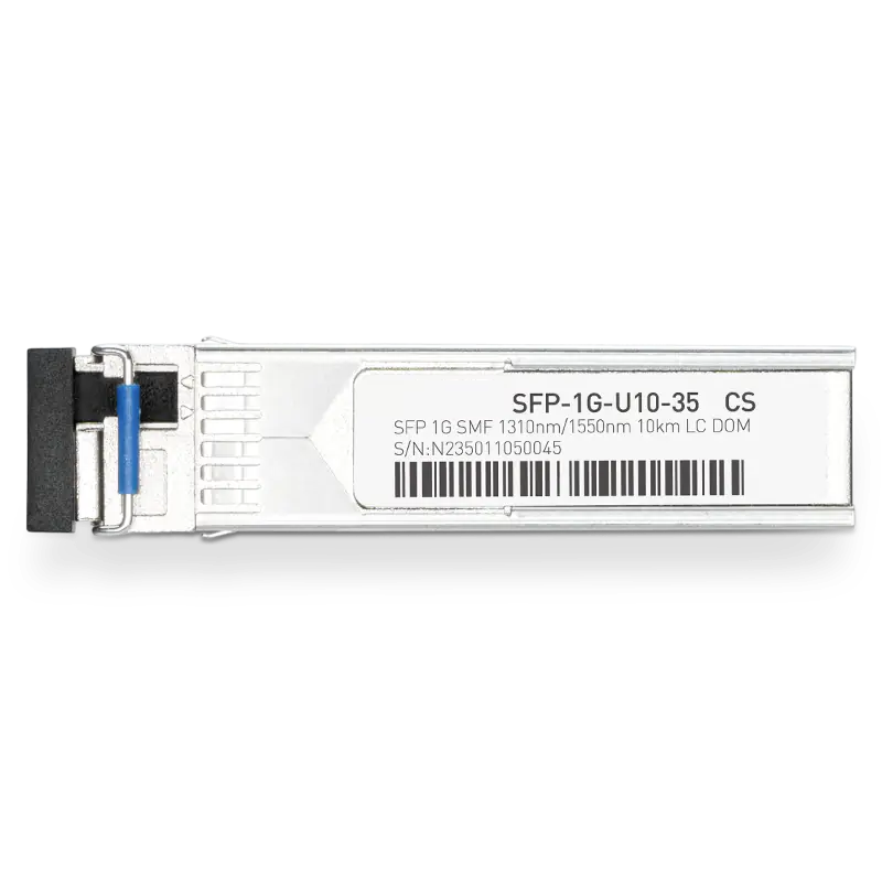Extreme MGBIC-BX10-D-1310 Compatible 1000BASE-U10-35 SFP TX-1310nm/RX-1550nm 10km DOM Simplex LC Transceiver Module for SMF SFPS