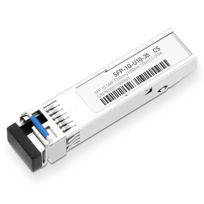 H3C SFP-GE-10-SM1310-BIDI Compatible 1000BASE-U10-35 SFP TX-1310nm/RX-1550nm 10km DOM Simplex LC Transceiver Module for SMF SFPS