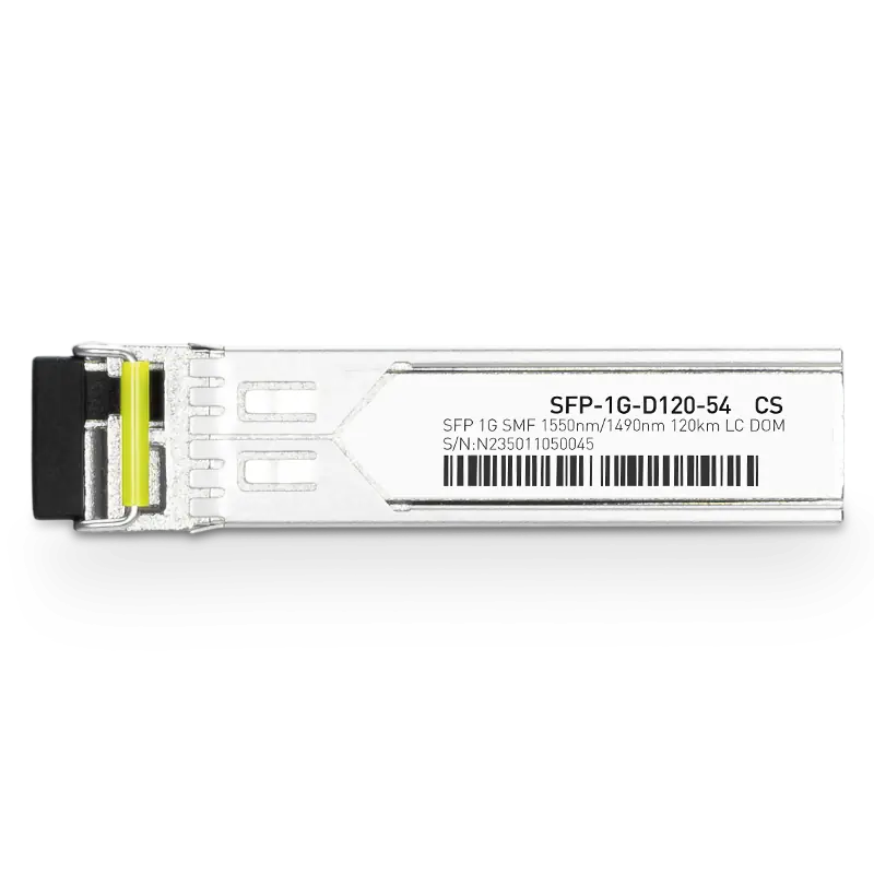 Dell SFP-GE-BX120D-1550 Compatible 1GBASE-D120-54 SFP TX-1550nm/RX-1490nm 120km DOM Simplex LC Transceiver Module for SMF SFPS