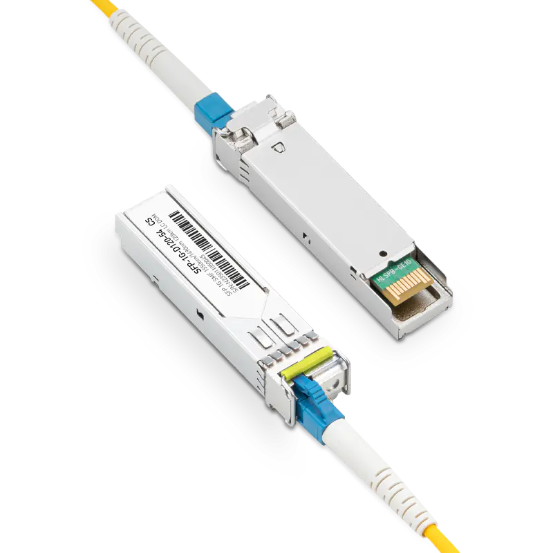 Dell SFP-GE-BX120D-1550 Compatible 1GBASE-D120-54 SFP TX-1550nm/RX-1490nm 120km DOM Simplex LC Transceiver Module for SMF SFPS