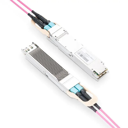 NVIDIA/Mellanox MMA4Z00-NS Broadcom DSP & Broadcom VCSEL Compatible 800G 2xSR4/SR8 OSFP PAM4 850nm 50m DOM Two MPO-12/APC InfiniBand NDR Transceiver Module for MMF (Finned Top) SFPS