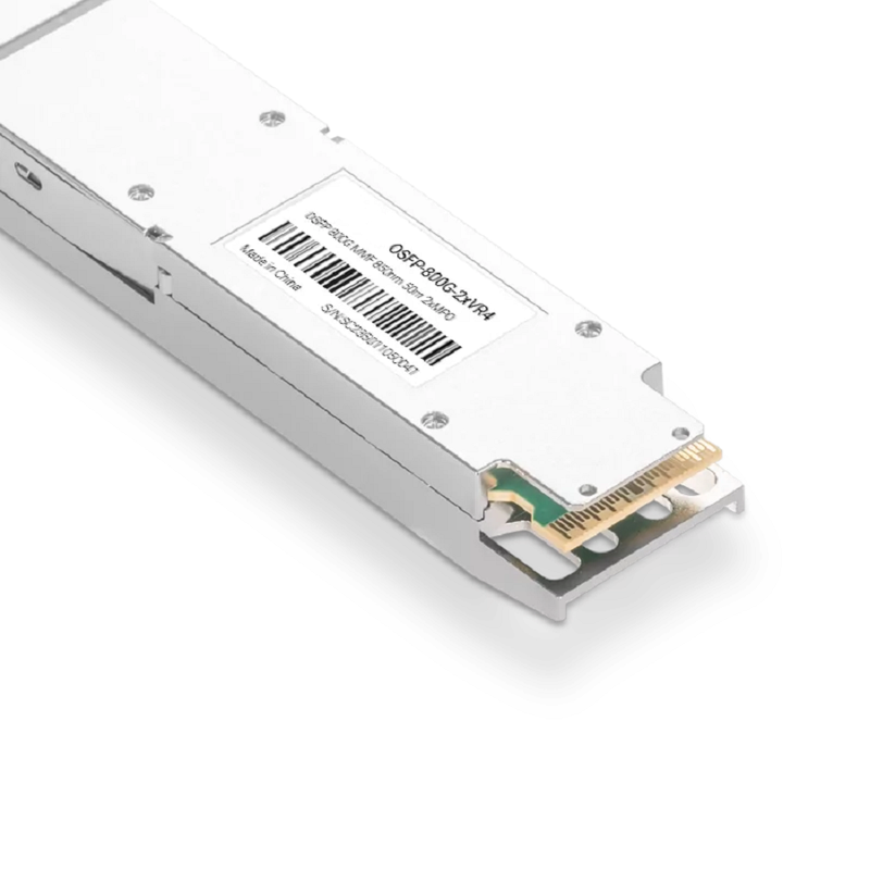 H3C OSFP800-800G-VR8-MM850-DMPO Compatible Broadcom DSP & Broadcom VCSEL 800G OSFP 2xVR4/VR8 850nm 50m PAM4 DOM MPO/MTP MMF Transceiver Module for S9827 Switch SFPS