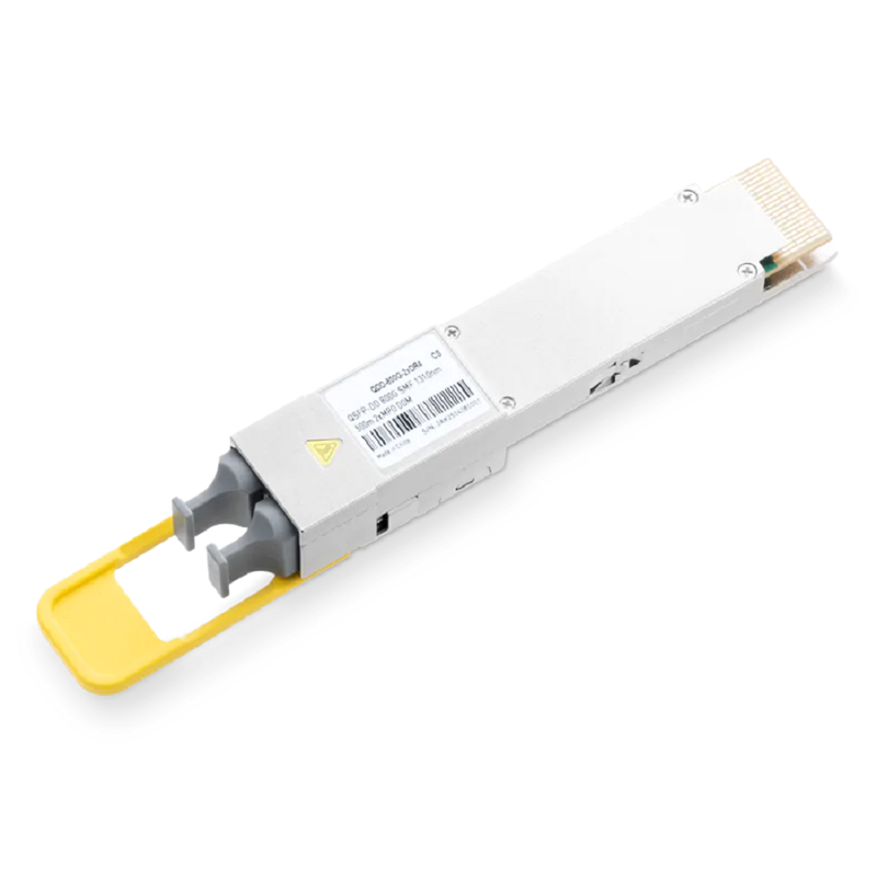 Arista Compatible QDD-800G-2xDR4 1310nm 500m Dual MTP/MPO-12 APC SMF Finned Top Optical Transceiver Module for 7060DX5-64E Switch SFPS