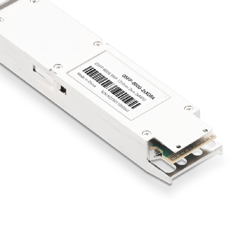 NVIDIA/Mellanox MMS4X00-NM Compatible 800G 2xDR4/DR8 OSFP PAM4 1310nm 500m DOM Two MPO-12/APC InfiniBand NDR Transceiver Module for SMF (Finned Top) SFPS