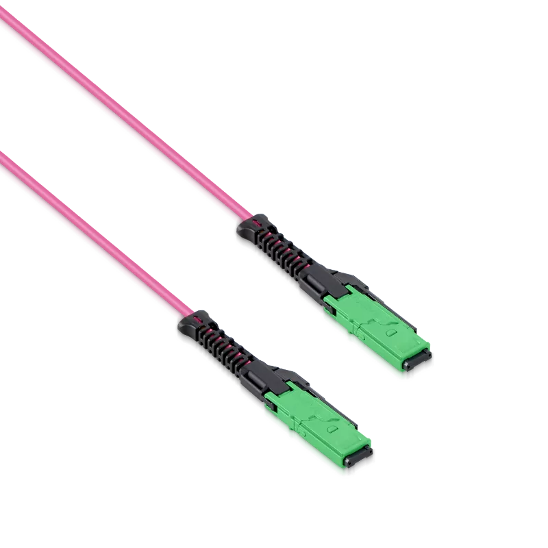 3m (10ft) MMC Jumper, MMC-12 APC (Female) to MMC-12 APC (Female), 12 Fibers, Multimode (OM4), Jumper Polarity, OFNP, 2.5mm, Max IL ÃƒÂ¢Ã¢â‚¬Â°Ã‚Â¤ 0.35dB, Magenta SFPS