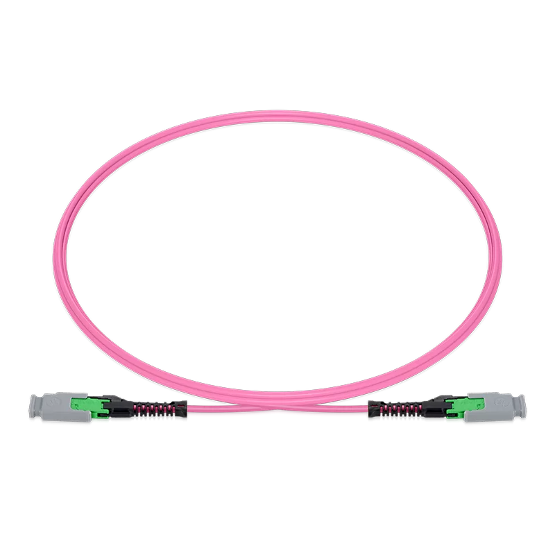 10m (33ft) MMC Jumper, MMC-12 APC (Female) to MMC-12 APC (Female), 12 Fibers, Multimode (OM4), Jumper Polarity, OFNP, 2.5mm, Max IL ÃƒÂ¢Ã¢â‚¬Â°Ã‚Â¤ 0.35dB, Magenta SFPS