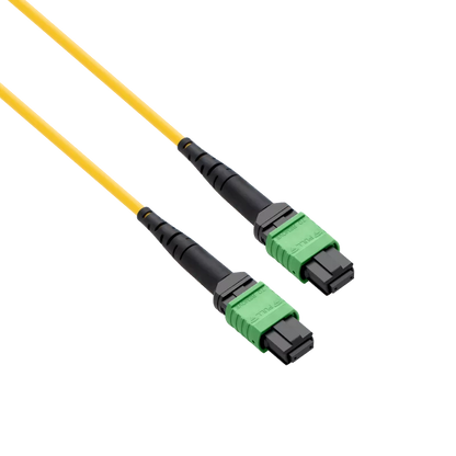 10m (33ft) MPO 2x2 Shuffle Breakout Cable, 16 Fibers, 2xMPO-8 APC (Female) to 2xMPO-8 APC (Female), Single Mode (OS2), Type 2, LSZH, 3.0mm, Max IL Ã¢â€°Â¤ 0.35dB, Yellow SFPS