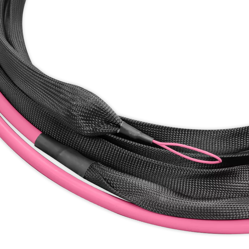 5m (16ft) Pre-terminated MPO 2x2 Shuffle Trunk Cable, 128 Fibers, 16xMPO-8 APC (Male) to 16xMPO-8 APC (Male), Multimode (OM4), Type 2, LSZH, 0.35dB Max, Breakout 80cm, Magenta SFPS