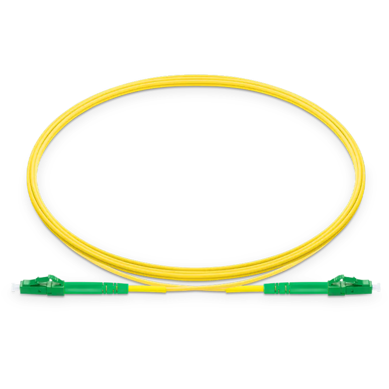 2m (7ft) LC APC to LC APC Simplex OS2 Single Mode LSZH 2.0mm Fiber Optic Patch Cable SFPS