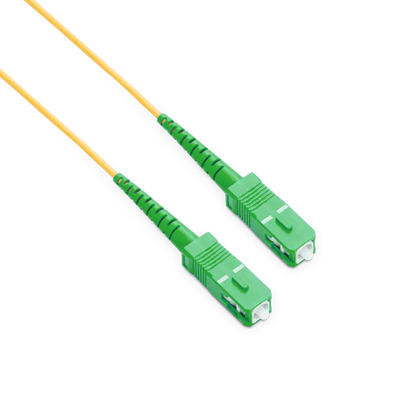 1.5m (5ft) SC APC to SC APC Simplex OS2 Single Mode LSZH 2.0mm Fiber Optic Patch Cable SFPS