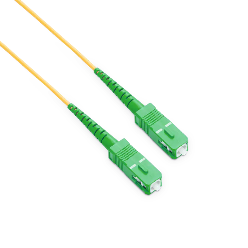 1m (3ft) SC APC to SC APC Simplex OS2 Single Mode LSZH 2.0mm Fiber Optic Patch Cable SFPS