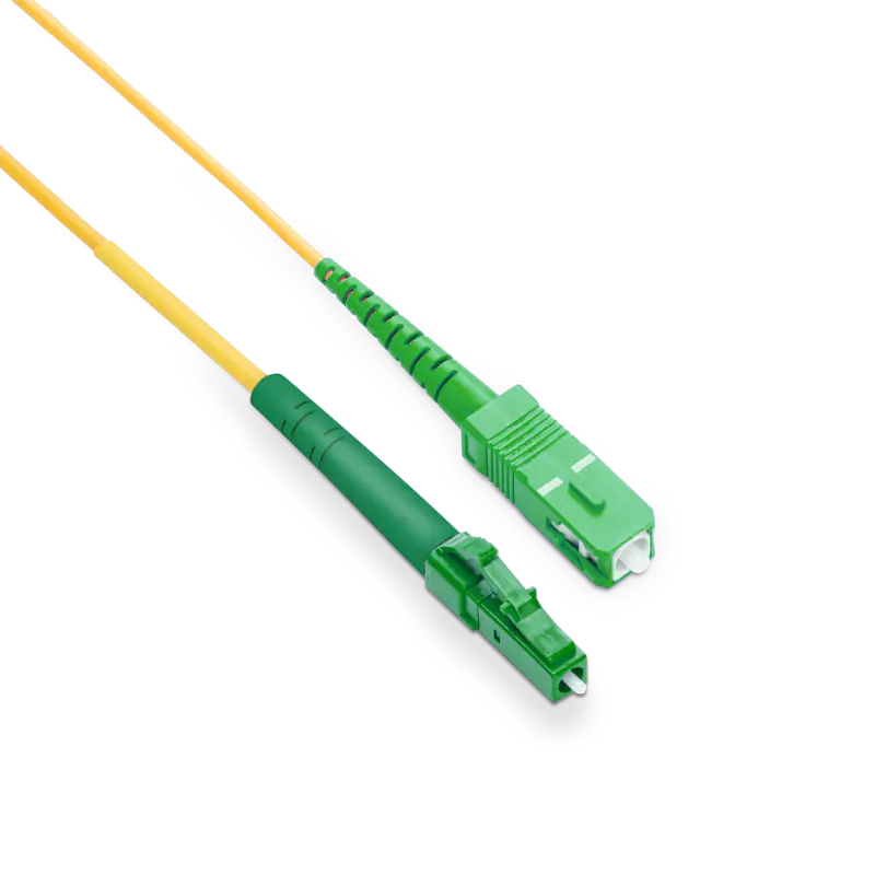 3m (10ft) LC APC to SC APC Simplex OS2 Single Mode LSZH 2.0mm Fiber Optic Patch Cable SFPS
