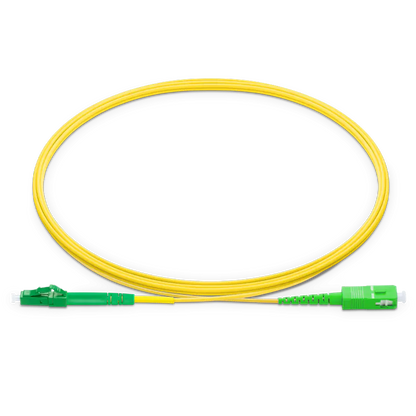 1.5m (5ft) LC APC to SC APC Simplex OS2 Single Mode LSZH 2.0mm Fiber Optic Patch Cable SFPS