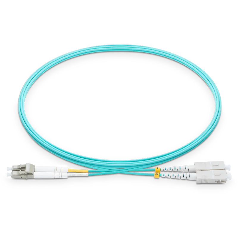 20m (66ft) LC UPC to SC UPC Duplex OM4 Multimode LSZH 2.0mm Fiber Optic Patch Cable SFPS