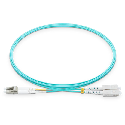 25m (82ft) LC UPC to SC UPC Duplex OM4 Multimode LSZH 2.0mm Fiber Optic Patch Cable SFPS