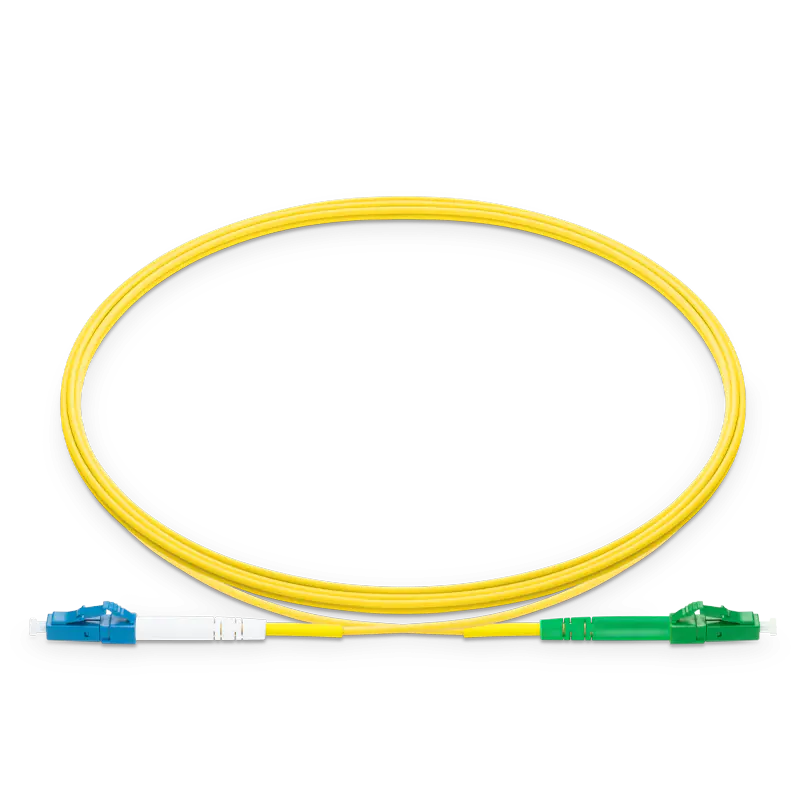 10m (33ft) LC UPC to LC APC Simplex OS2 Single Mode LSZH 2.0mm Fiber Optic Patch Cable SFPS
