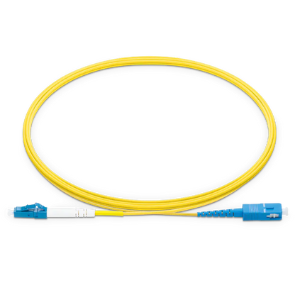 1m (3ft) LC UPC to SC UPC Simplex OS2 Single Mode LSZH 2.0mm Fiber Optic Patch Cable SFPS