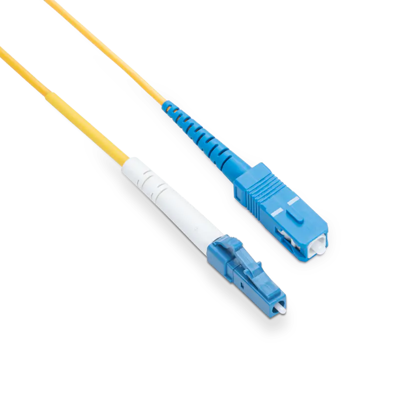 20m (66ft) LC UPC to SC UPC Simplex OS2 Single Mode LSZH 2.0mm Fiber Optic Patch Cable SFPS