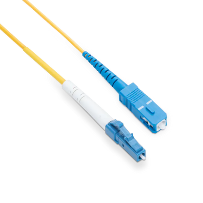 20m (66ft) LC UPC to SC UPC Simplex OS2 Single Mode LSZH 2.0mm Fiber Optic Patch Cable SFPS