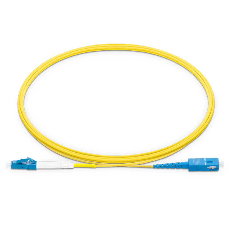 5m (16ft) LC UPC to SC UPC Simplex OS2 Single Mode LSZH 2.0mm Fiber Optic Patch Cable SFPS