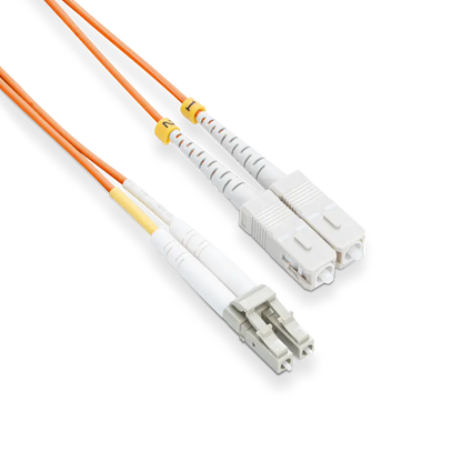 20m (66ft) LC UPC to SC UPC Duplex OM2 Multimode LSZH 2.0mm Fiber Optic Patch Cable SFPS
