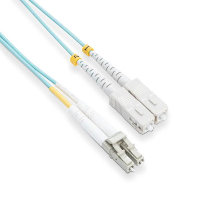 0.5m (1.6ft) LC UPC to SC UPC Duplex OM3 Multimode LSZH 2.0mm Fiber Optic Patch Cable SFPS