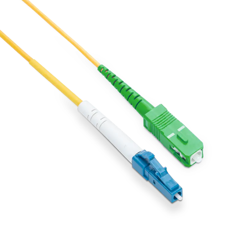 25m (82ft) LC UPC to SC APC Simplex OS2 Single Mode LSZH 2.0mm Fiber Optic Patch Cable SFPS