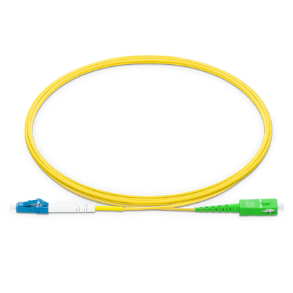 1m (3ft) LC UPC to SC APC Simplex OS2 Single Mode LSZH 2.0mm Fiber Optic Patch Cable SFPS