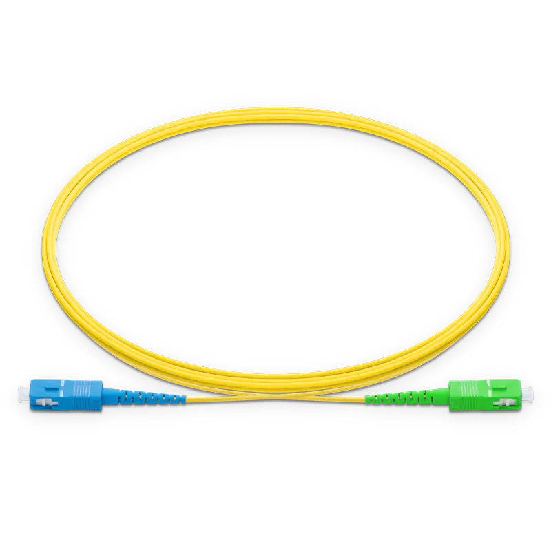 20m (66ft) SC UPC to SC APC Simplex OS2 Single Mode LSZH 2.0mm Fiber Optic Patch Cable SFPS
