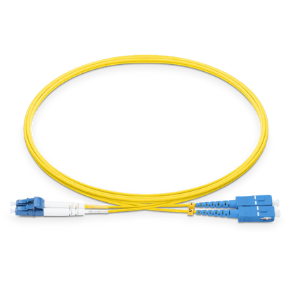 1m (3ft) LC UPC to SC UPC Duplex OS2 Single Mode LSZH 2.0mm Fiber Optic Patch Cable SFPS