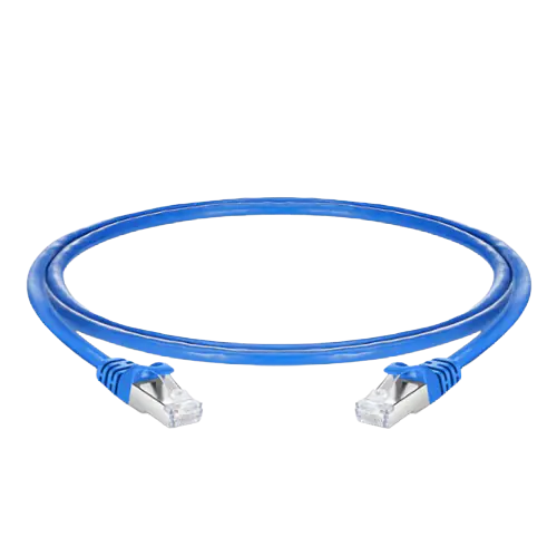 5ft (1.5m) Cat5e Snagless RJ45 Shielded (FTP) PVC CM Ethernet Patch Cable, 26AWG 100% Copper Wire Blue SFPS