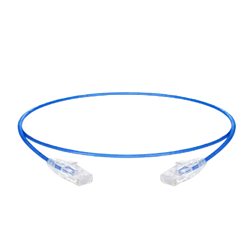 12ft (3.7m) Cat6 Snagless RJ45 Unshielded (UTP) PVC CM Ethernet Patch Cable, 28AWG 100% Copper Wire Blue SFPS