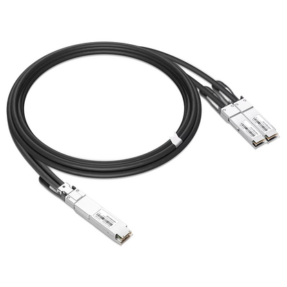 NVIDIA/Mellanox MCP7Y10-N003 (980-9I80P-00N003) Compatible DAC 3m (10ft) Twin-port 2x400Gb/s OSFP Finned Top to 2x400Gb/s QSFP112 Flat Top InfiniBand NDR Passive Copper Splitter Cable SFPS