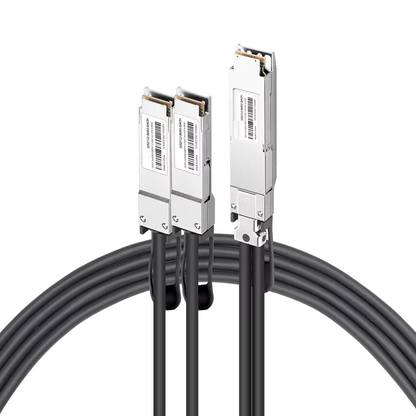 NVIDIA/Mellanox MCP7Y10-N003 (980-9I80P-00N003) Compatible DAC 3m (10ft) Twin-port 2x400Gb/s OSFP Finned Top to 2x400Gb/s QSFP112 Flat Top InfiniBand NDR Passive Copper Splitter Cable SFPS