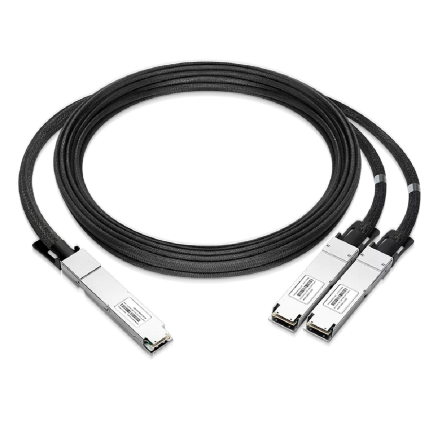 NVIDIA/Mellanox Compatible AEC 6m (20ft) Twin-port 2x400Gb/s OSFP Finned Top to 2x400Gb/s OSFP Flat Top InfiniBand NDR Active Electrical Splitter Cable SFPS