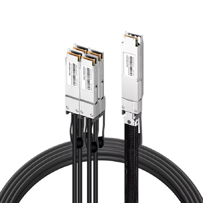 NVIDIA/Mellanox MCP7Y40-N003 Compatible DAC 3m (10ft) Twin-port 2x400Gb/s OSFP Finned Top to 4x200Gb/s QSFP112 Flat Top InfiniBand NDR Passive Copper Splitter Cable SFPS