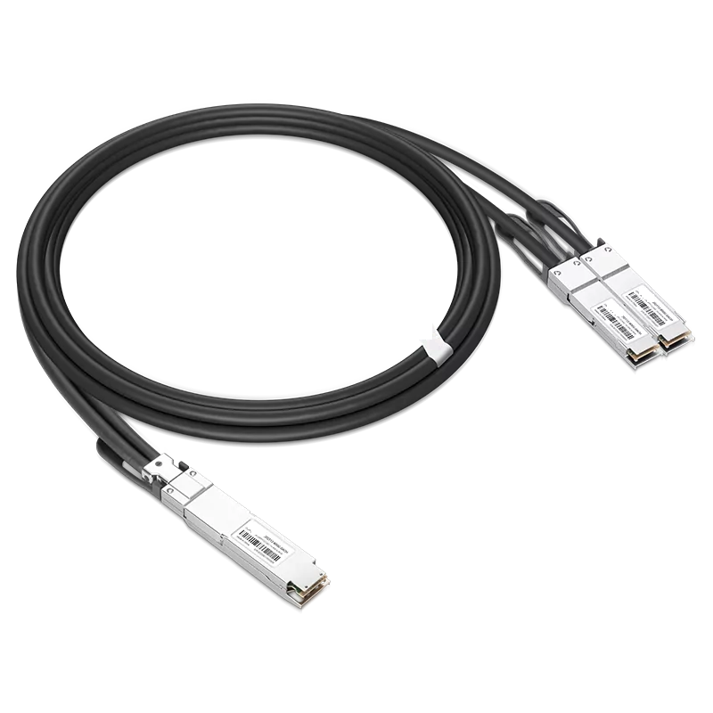 NVIDIA/Mellanox Compatible AEC 7m (23ft) Twin-port 2x400Gb/s OSFP Finned Top to 2x400Gb/s OSFP Flat Top Active Electrical Splitter Cable SFPS